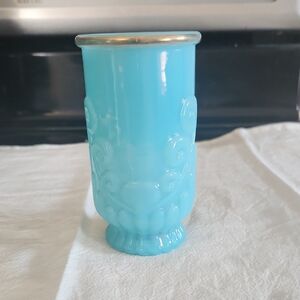 Vintage Avon Bristal Blue Glass